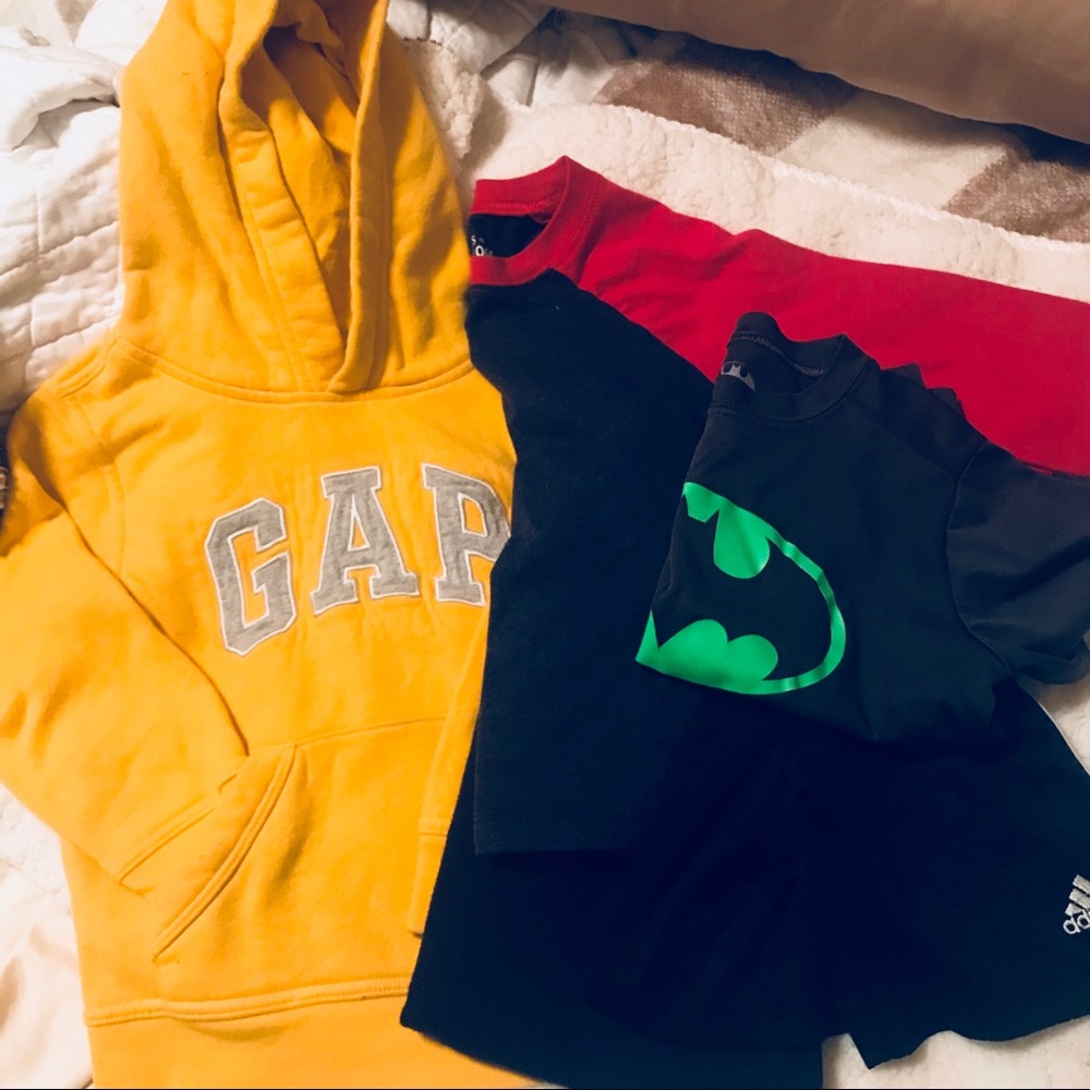 Boys Bundle of 4T Clothes Gap, Adidas, Batman